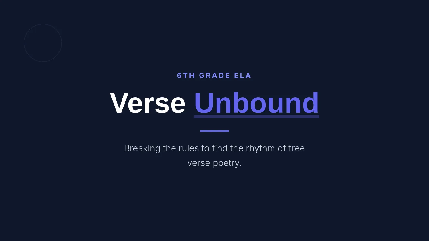 Verse Unbound Slides