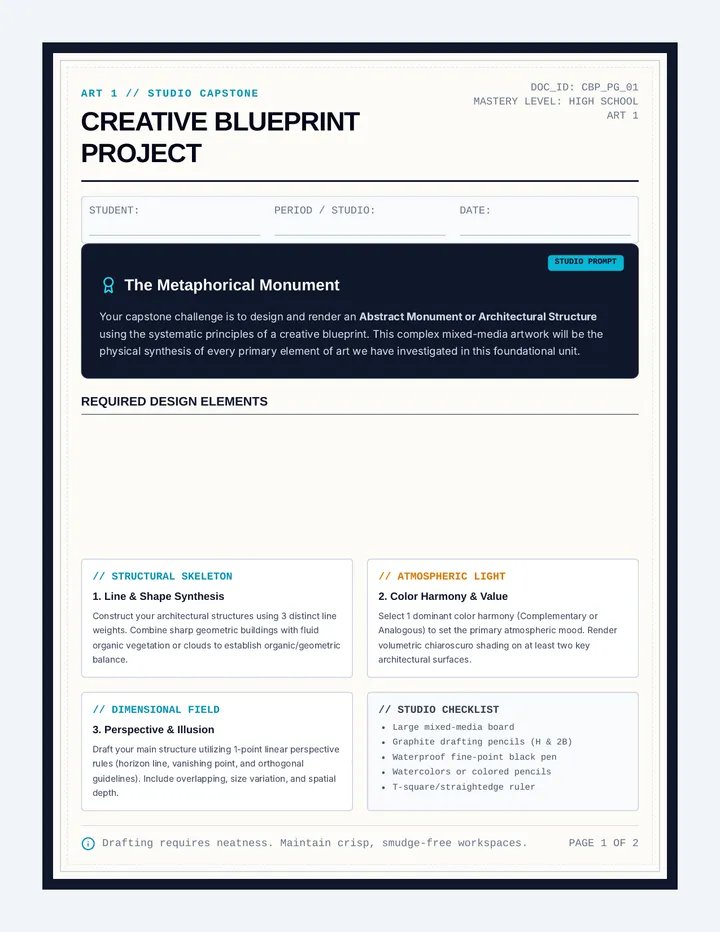 Blueprint Capstone Studio Project Guide