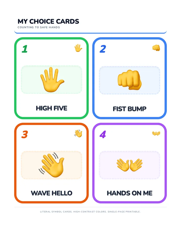 Hand Connection Cards