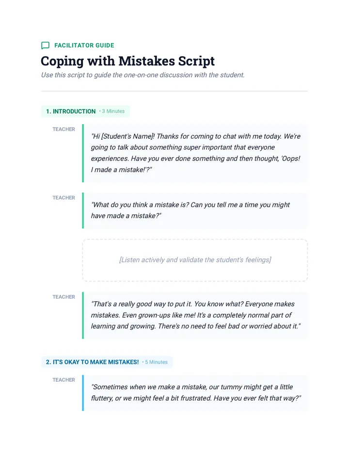 Oops Its Okay Script