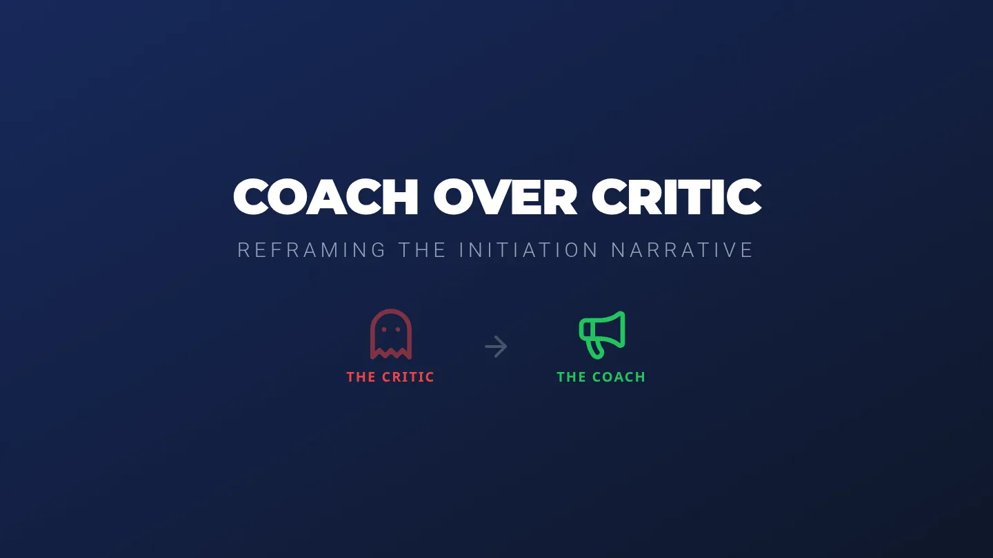 Coach Over Critic Slides