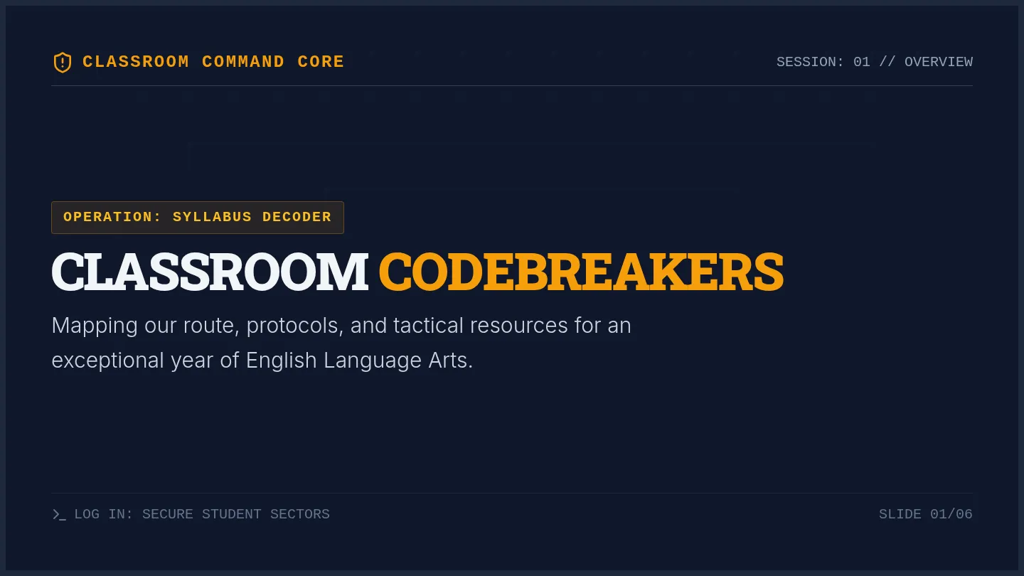 Codebreakers Instruction Slides