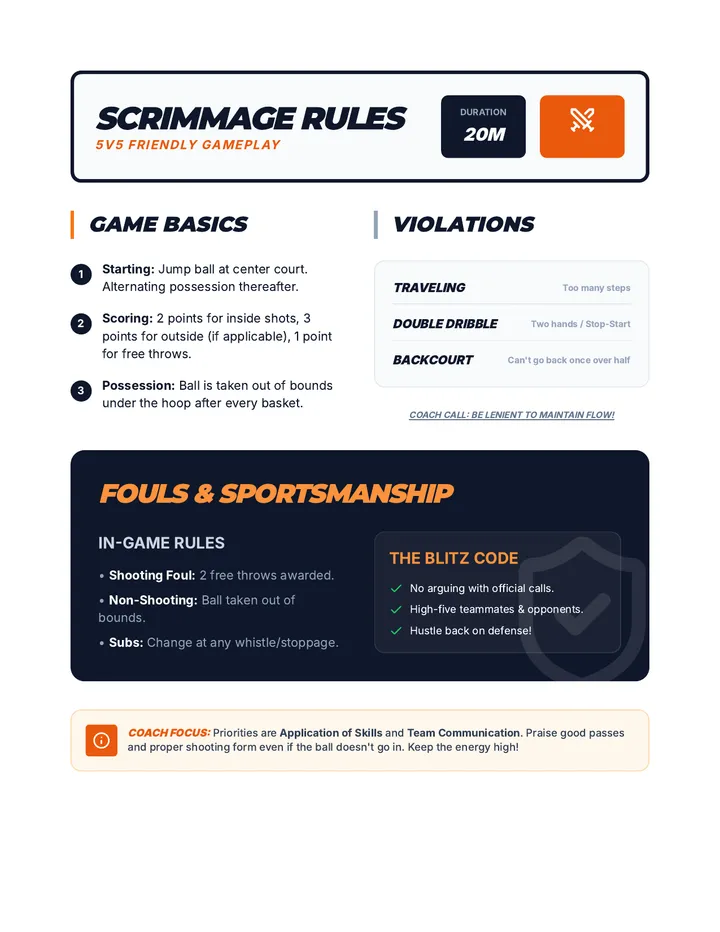 Scrimmage Game Rules Guide