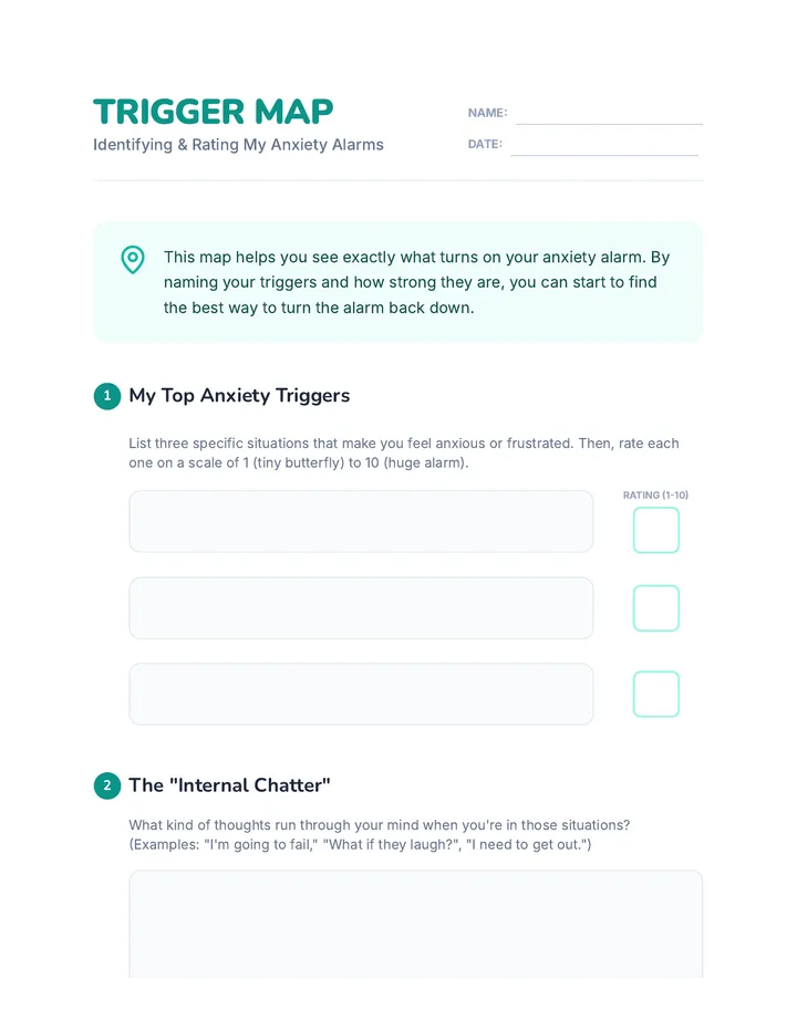 Trigger Map Worksheet