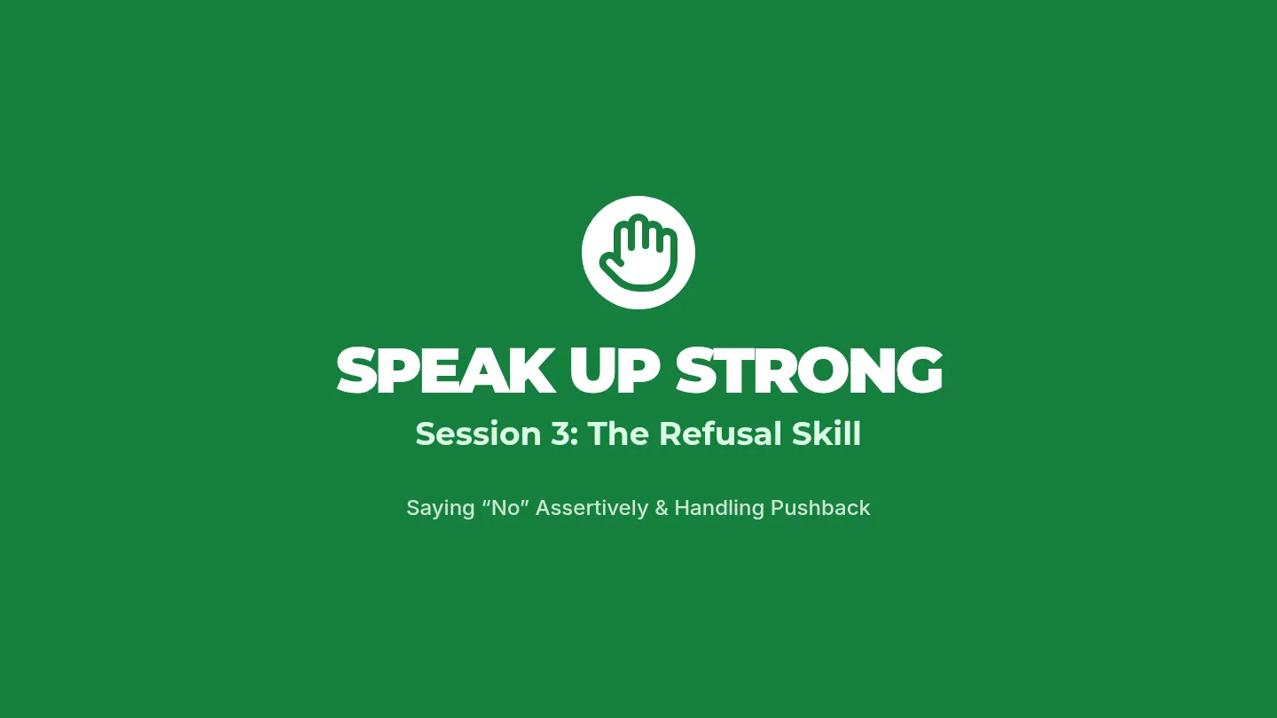 The Refusal Skill Slides