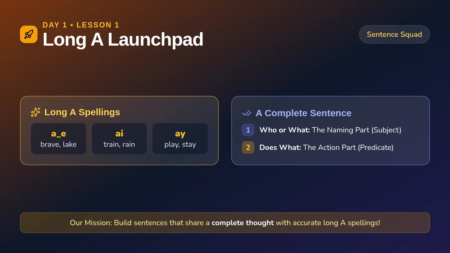 Long A Launchpad Slides