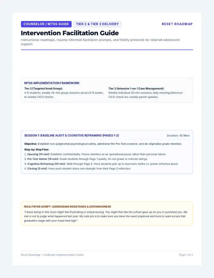Reset Roadmap Facilitator Guide