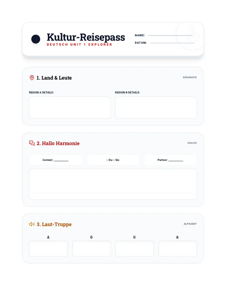 Kultur-Reisepass Workbook