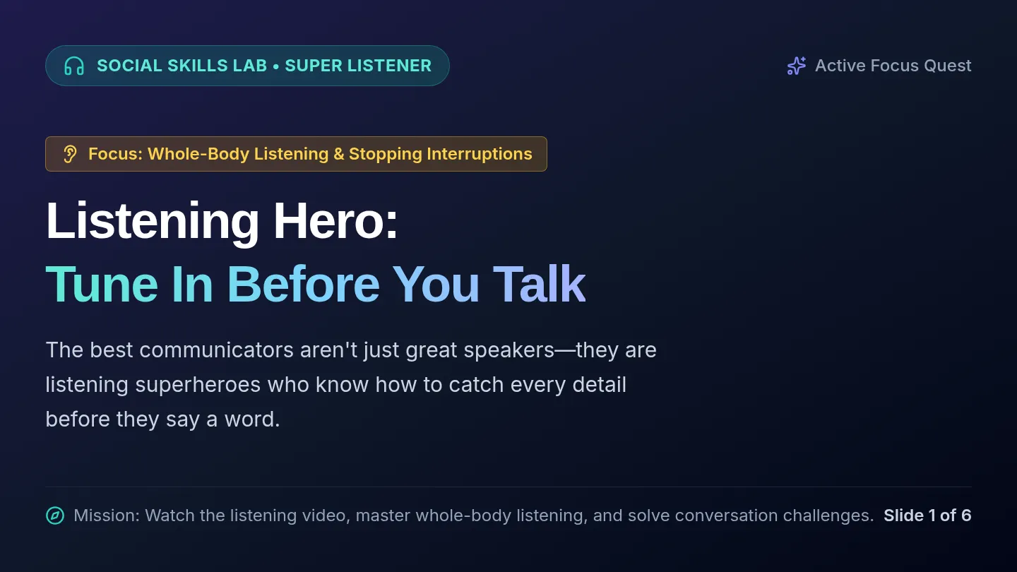 Listening Hero Slides