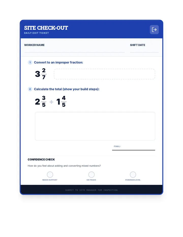 Blueprint Builders Exit Ticket