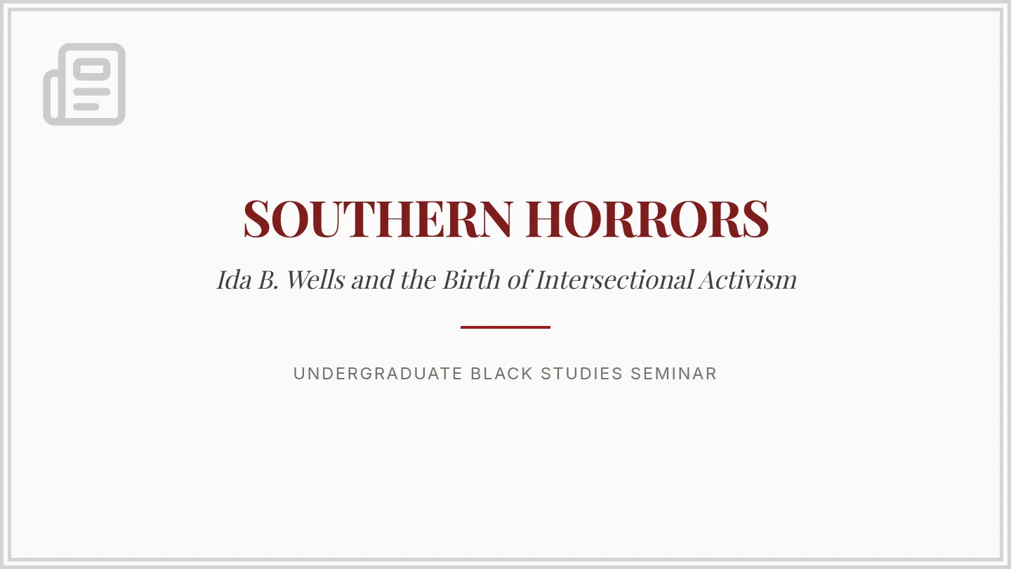 Southern Horrors Slides
