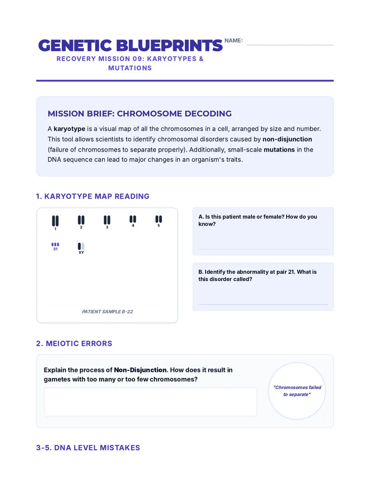 Karyotypes Recovery Guide
