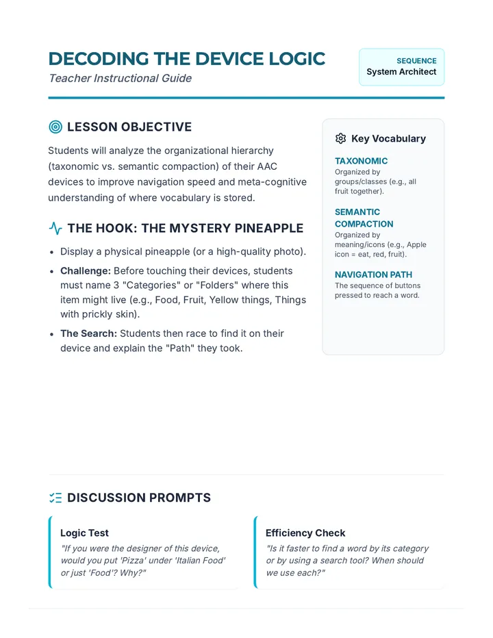 Logic Analysis Teacher Guide