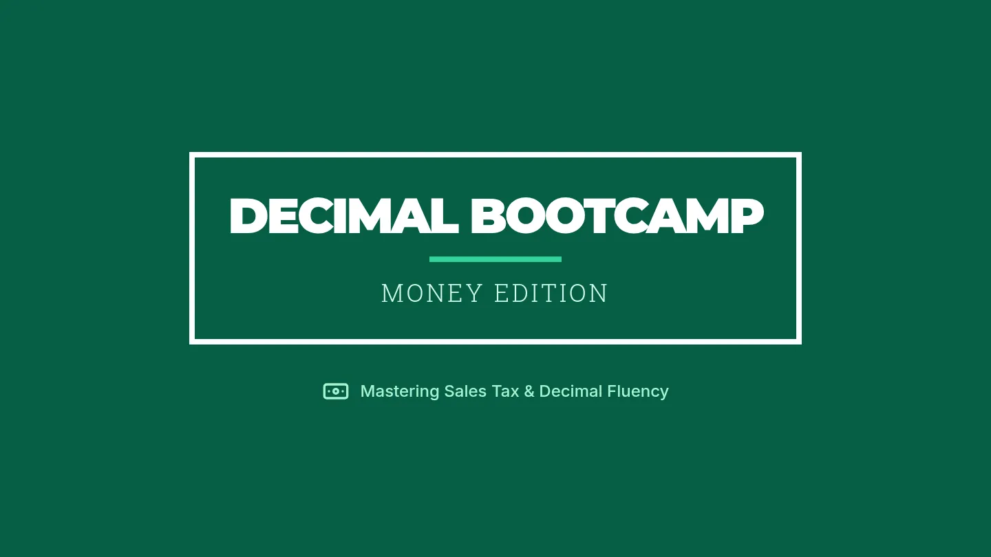 Decimal Bootcamp Slides