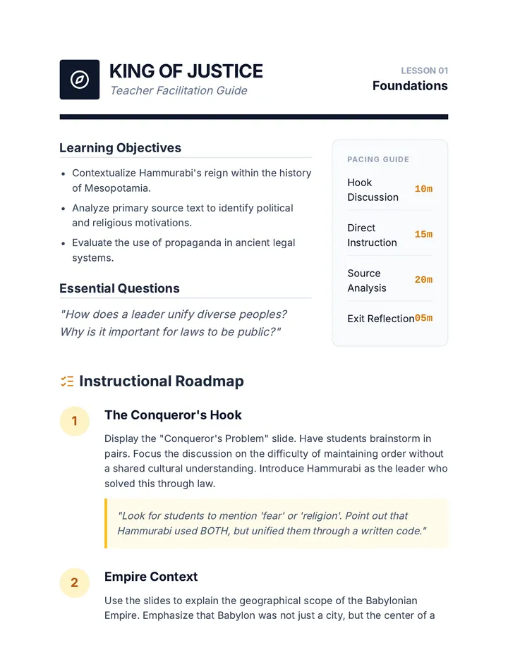Foundations Teacher Guide