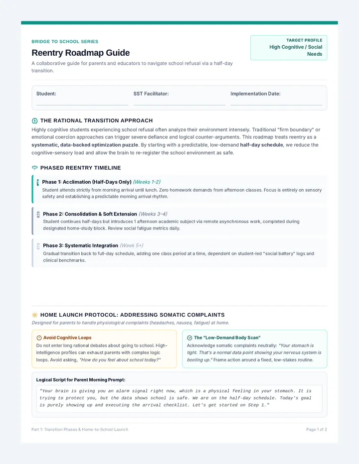 Reentry Roadmap Guide