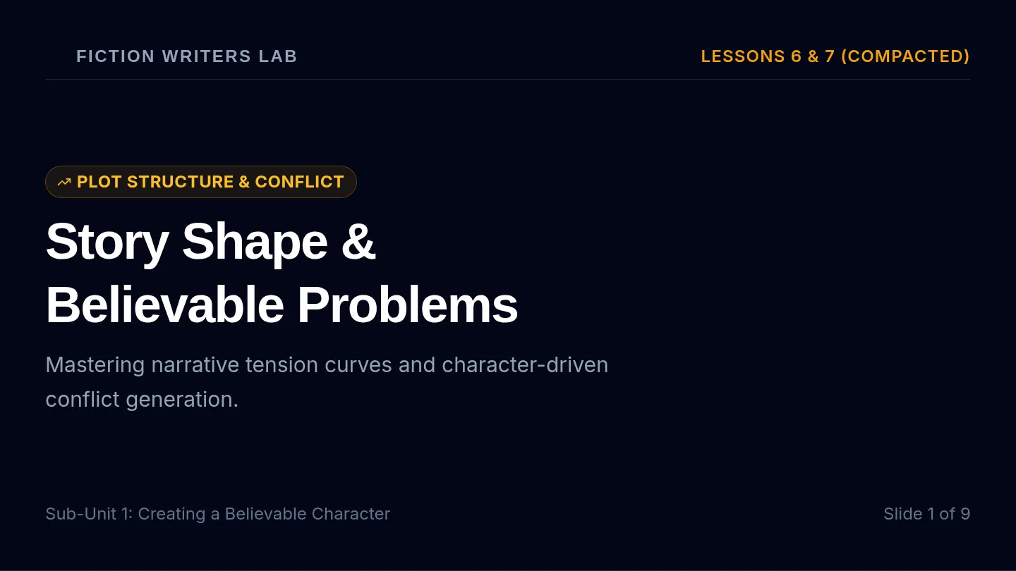 Story Shape and Conflict Slides