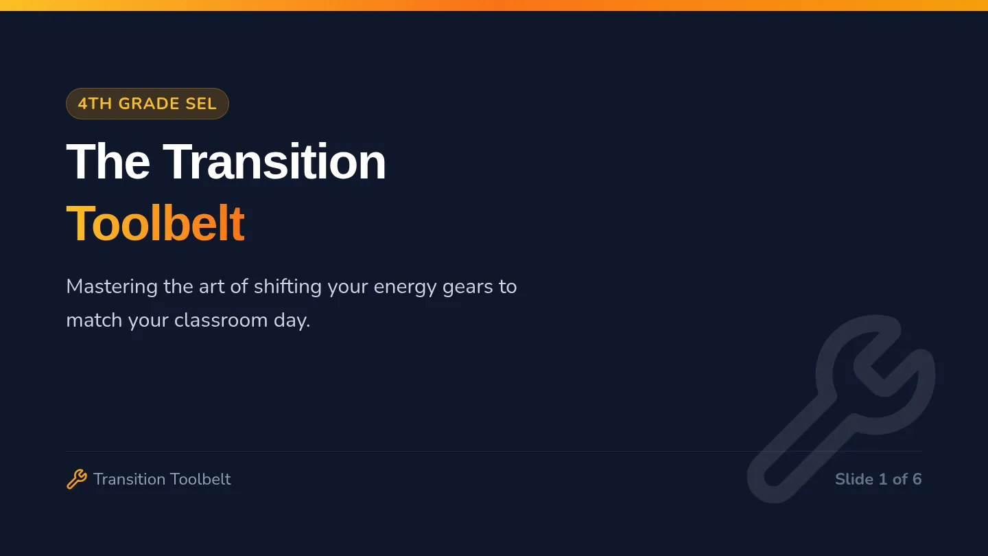 Transition Toolbelt Slides