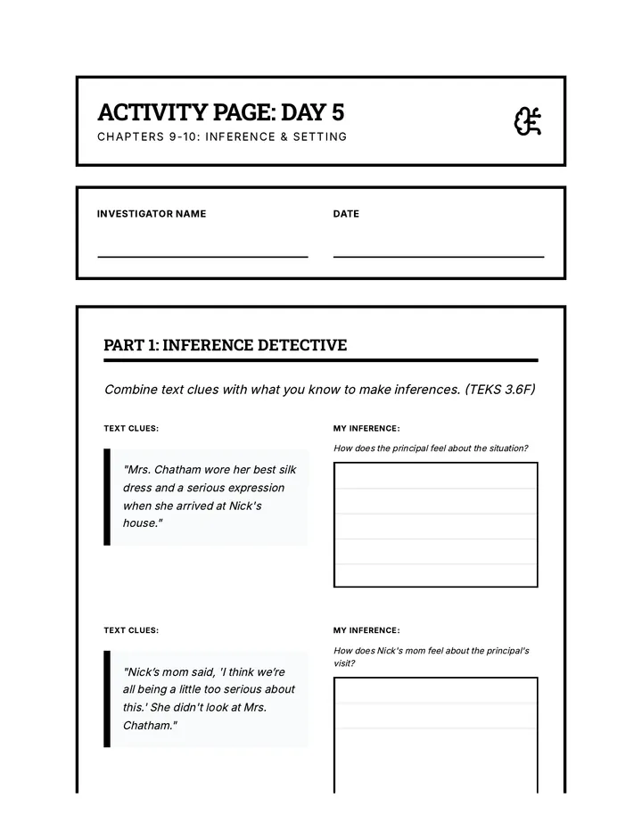 Day 5 Activity Page
