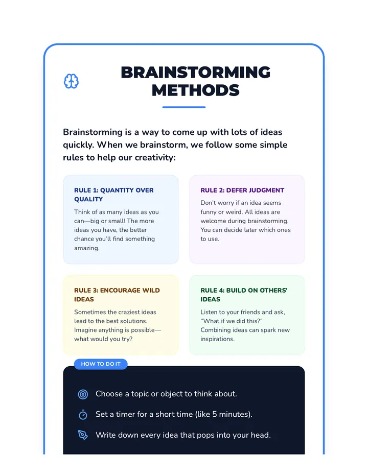 Session 2 Brainstorming Methods Reading
