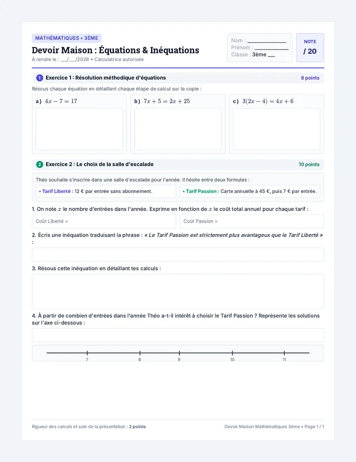 Mission Alerte Devoir Maison
