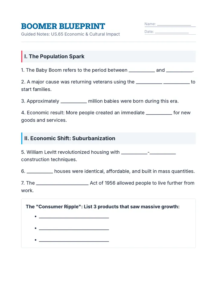 Boomer Blueprint Guided Notes