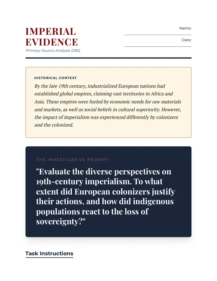 Imperial Evidence DBQ