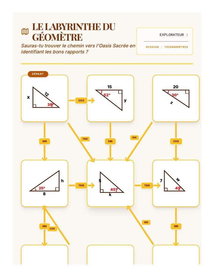 Le Labyrinthe du Géomètre Worksheet Final v10