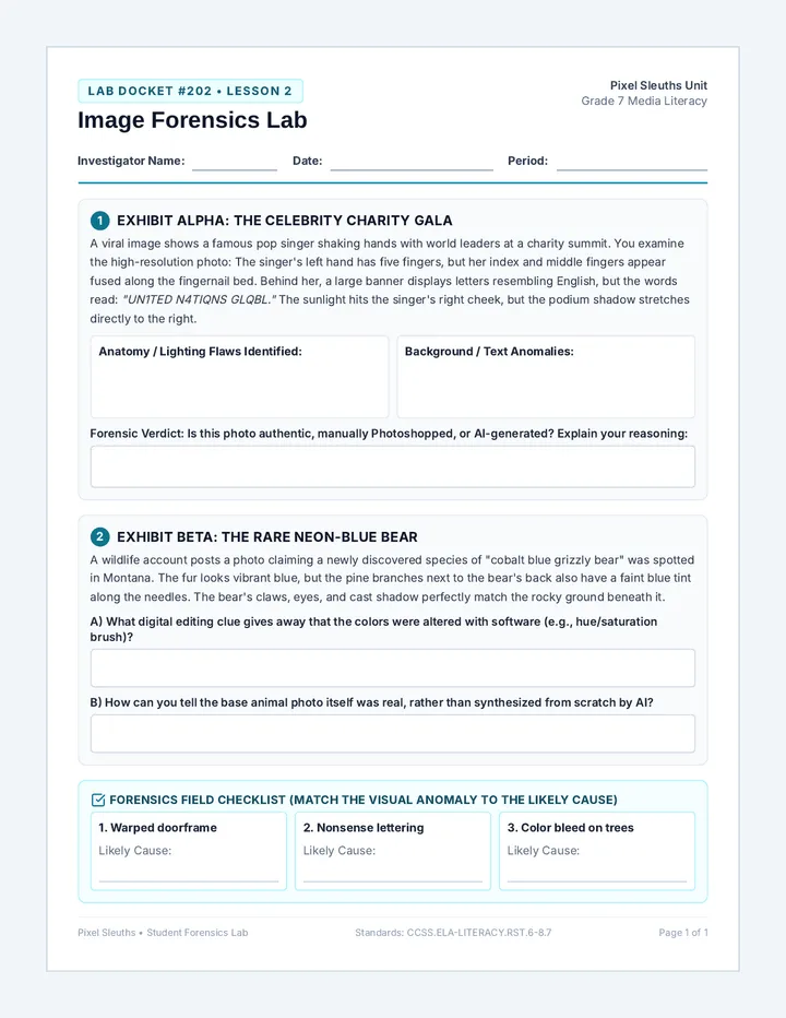 Forensics Lab Worksheet