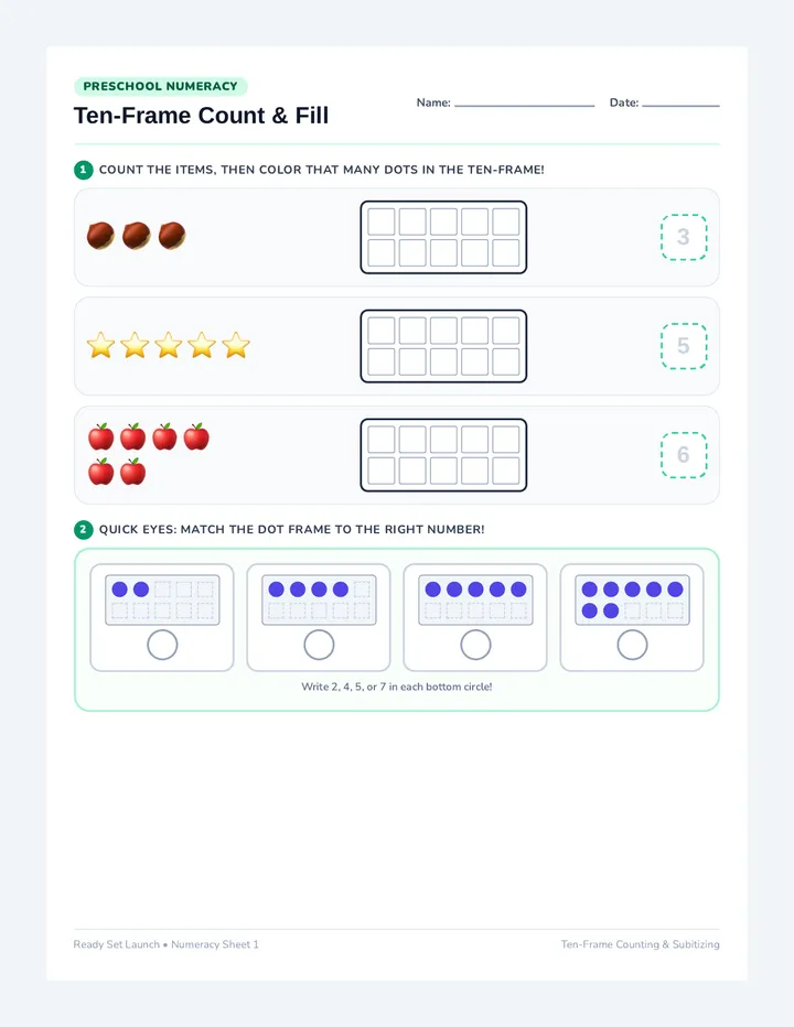 Number Builders Activity Pack