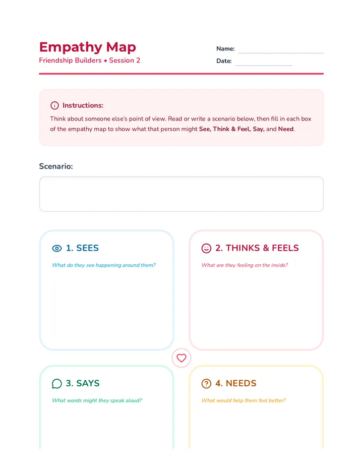 Empathy Map Worksheet