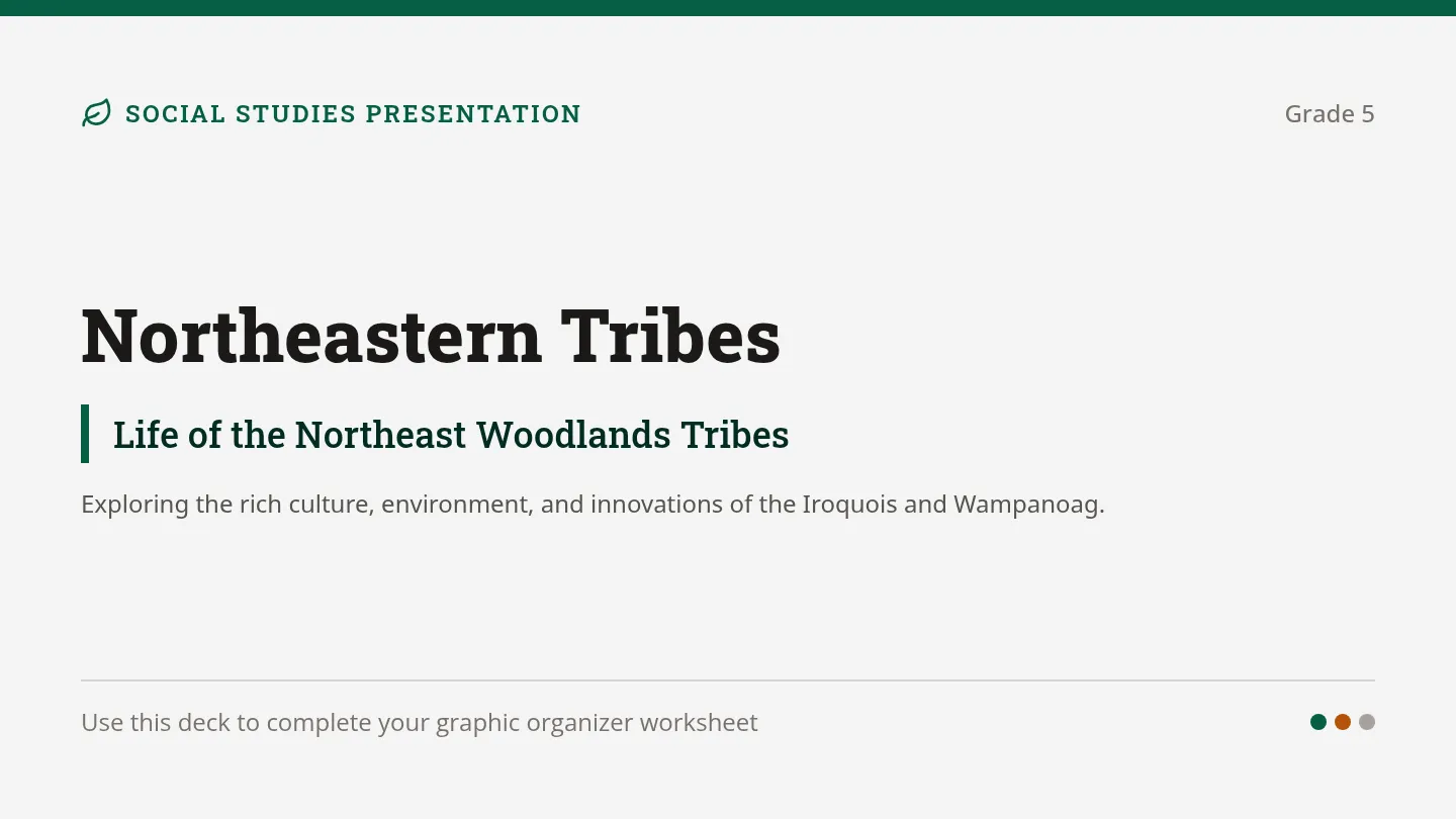 Northeastern Tribes Slides