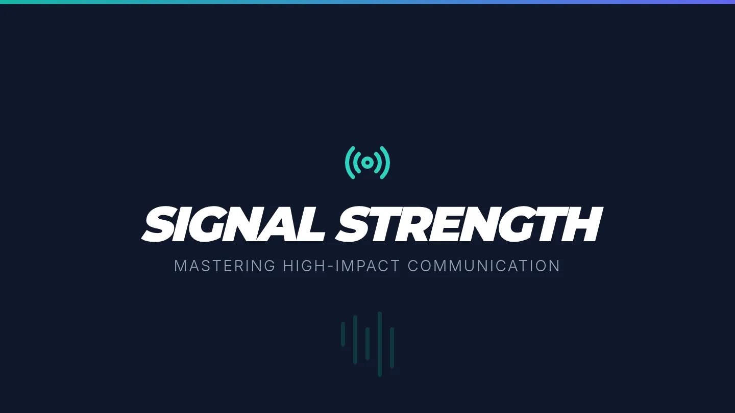 Signal Strength Slides