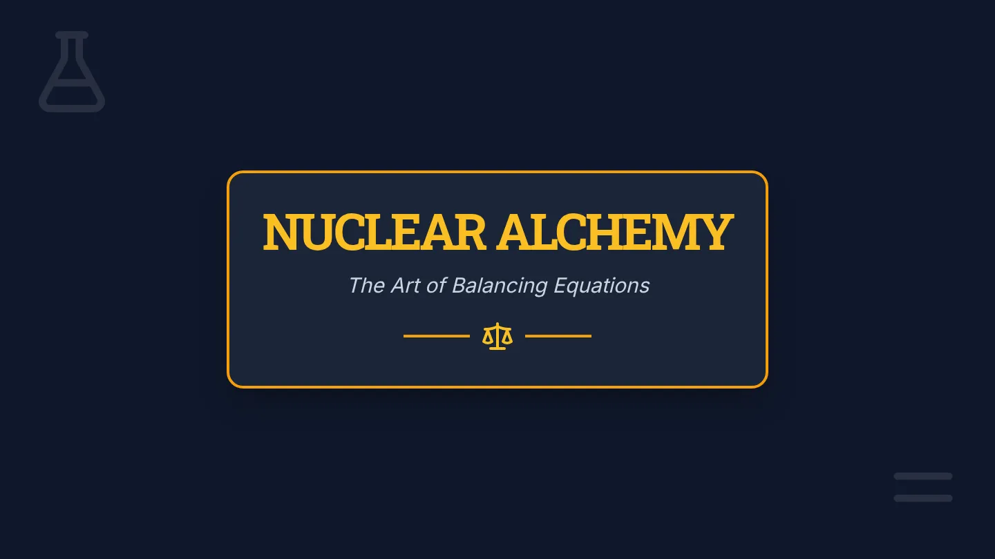 Nuclear Alchemy Slides