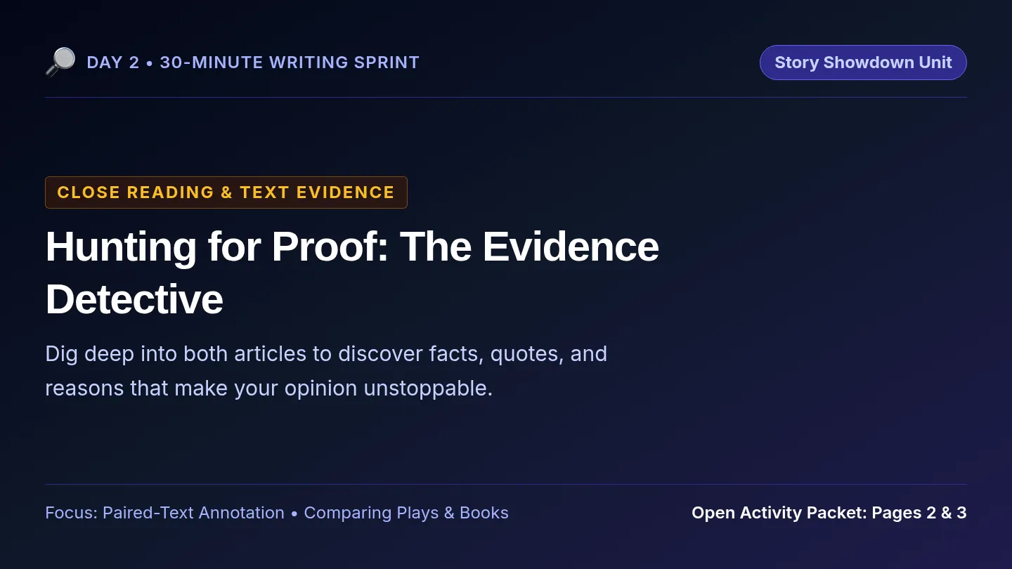 Evidence Detectives Slides