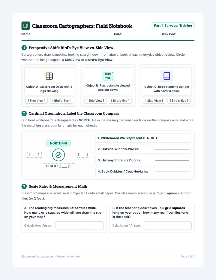 Room Mapper Worksheet