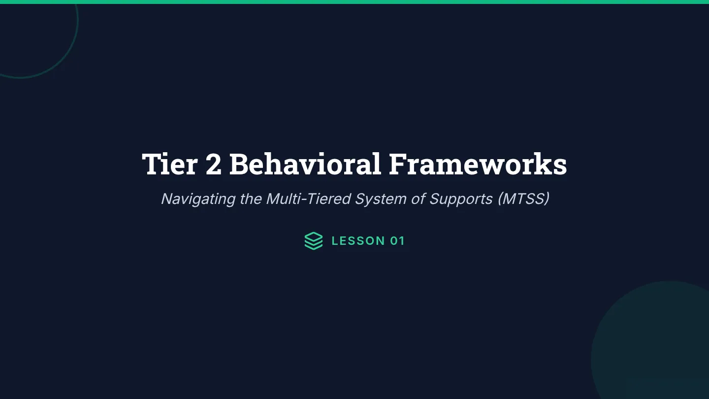 Tier 2 Frameworks Slides