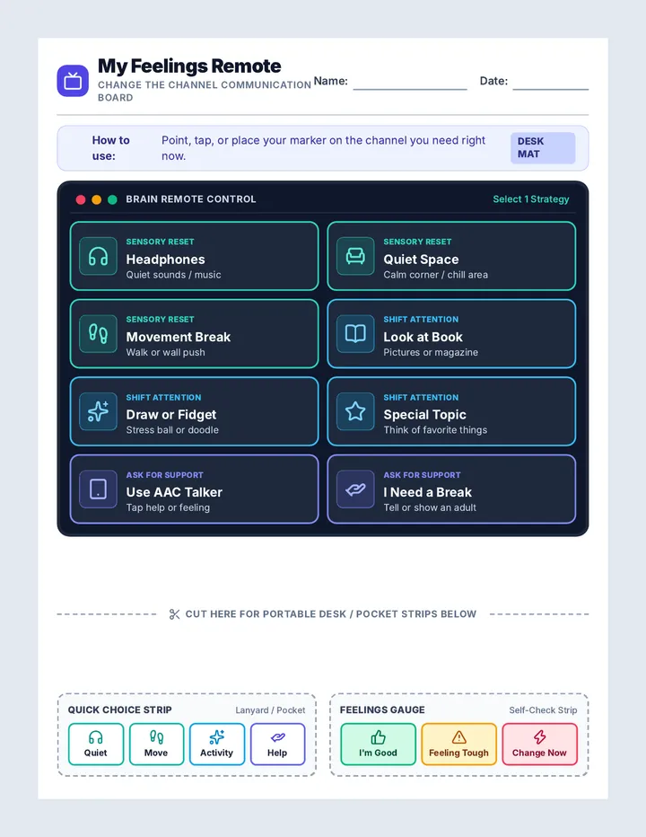 Channel Changer Choice Cards