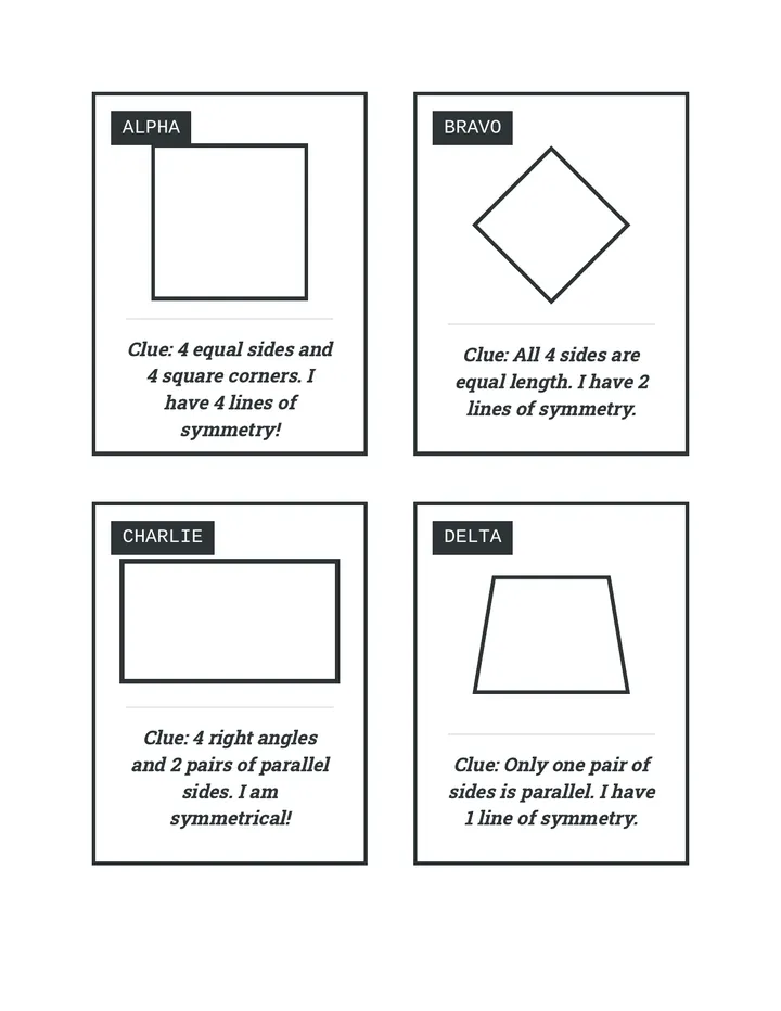 Shape Suspect Cards