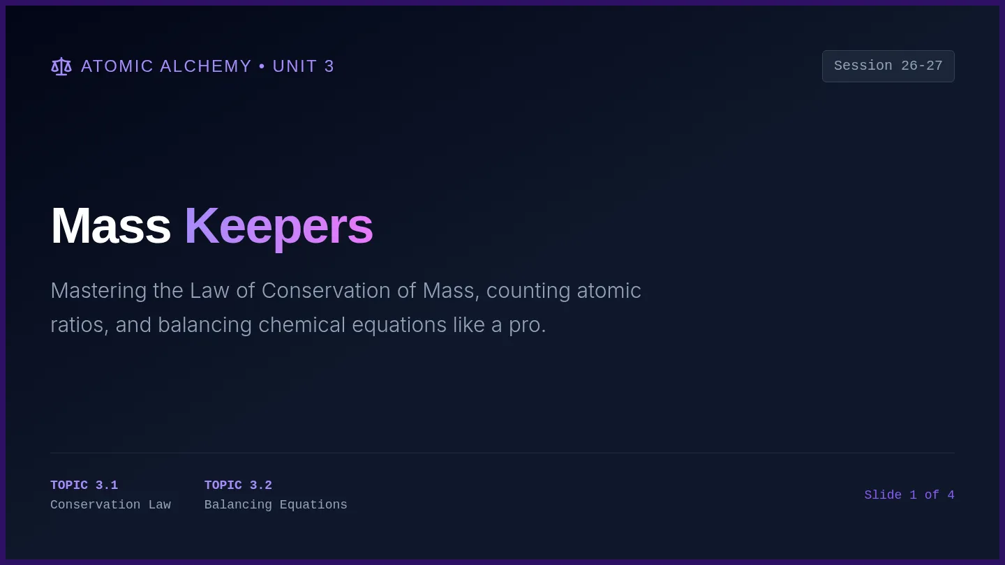 Mass Keepers Slides