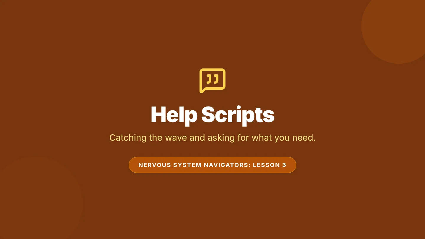 Help Scripts Slides