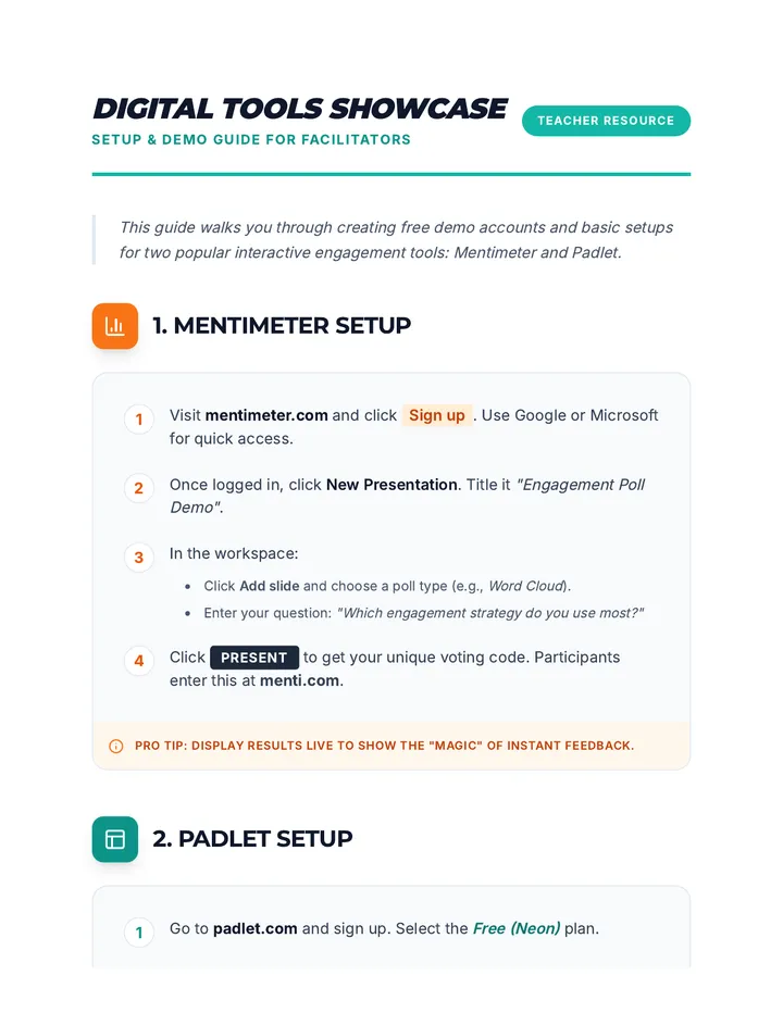 Digital Tools Setup Guide