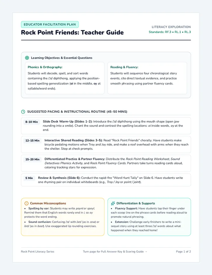 Rock Point Teacher Guide