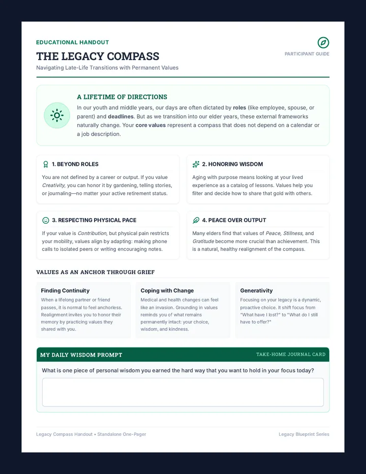 Legacy Compass Handout
