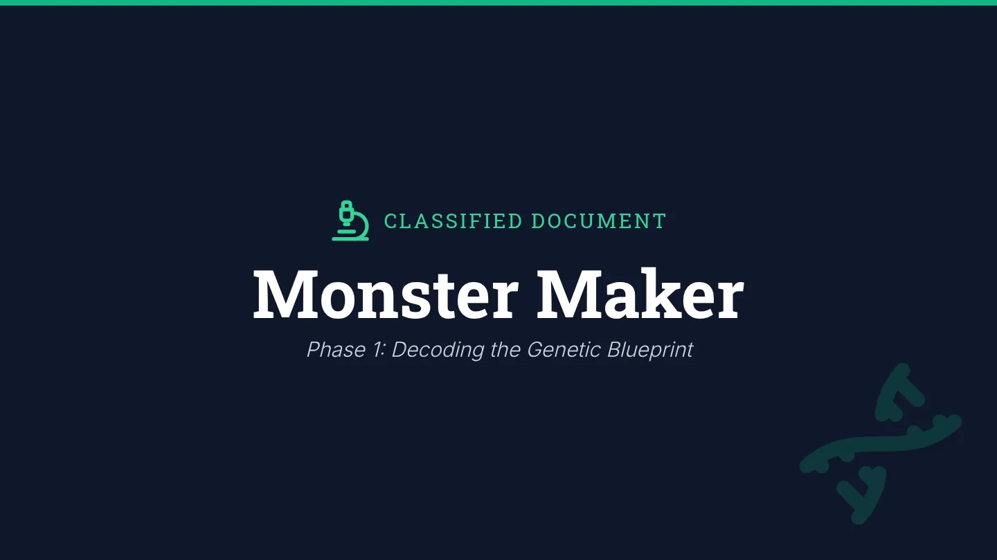 Monster Maker Intro Slides