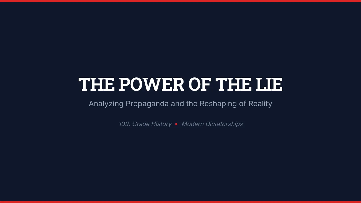 Propaganda Shaping Reality Slides