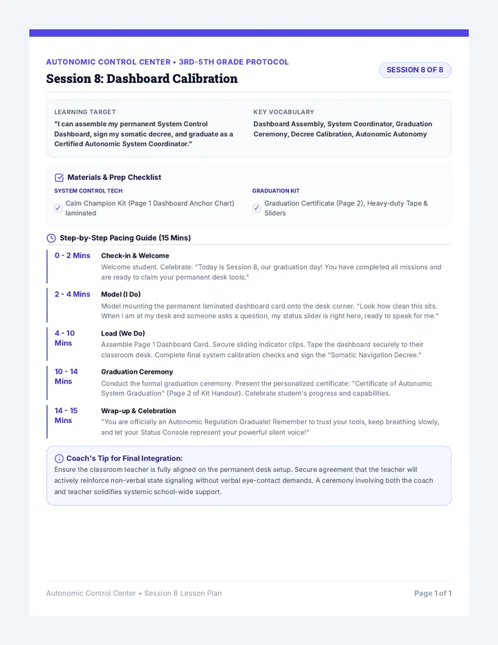 Session 8 Lesson Plan