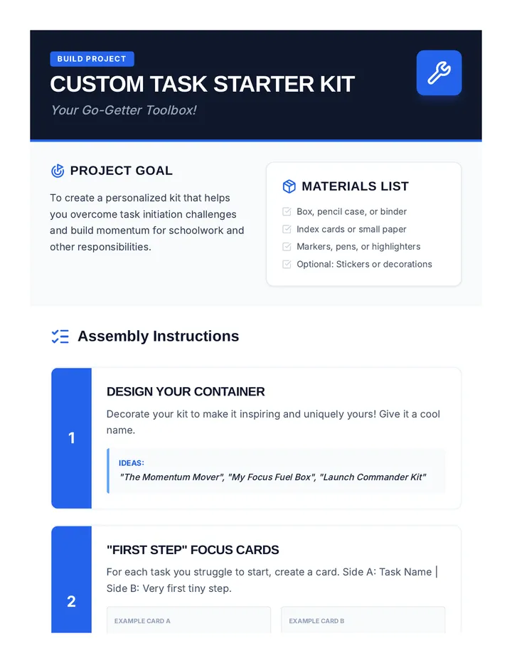 Custom Task Starter Kit Project Guide