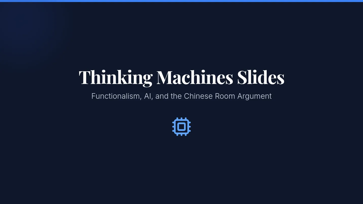 Thinking Machines Slides