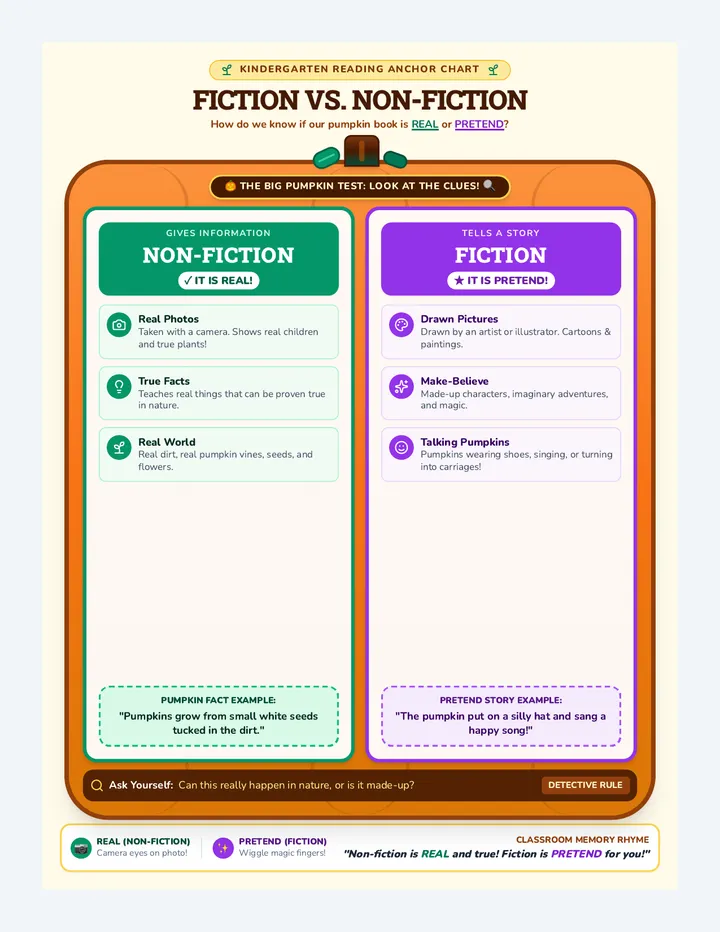 Pumpkin Nonfiction Anchor Chart